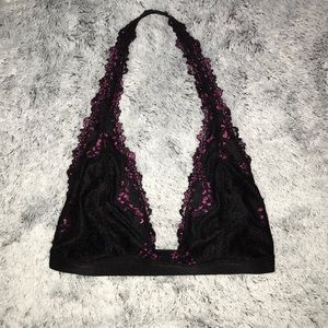 Free People Elle Lace Halter Bralette